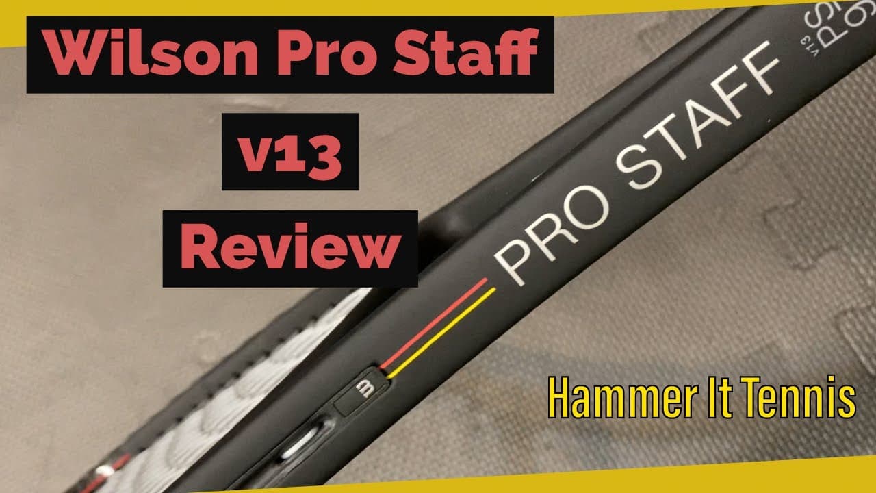 Wilson Pro Staff v13 Tennis Racquet Review & Pace test! Hammer It Tennis