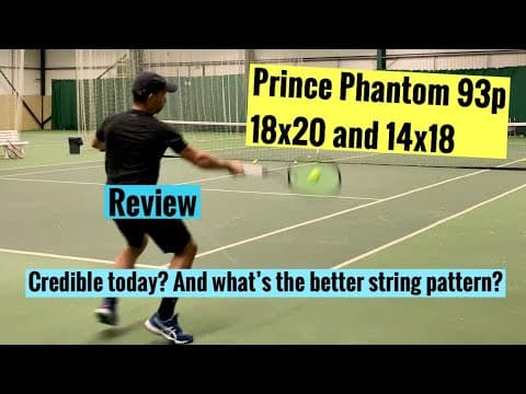 Prince Phantom 93 p tennis racket / racquet review