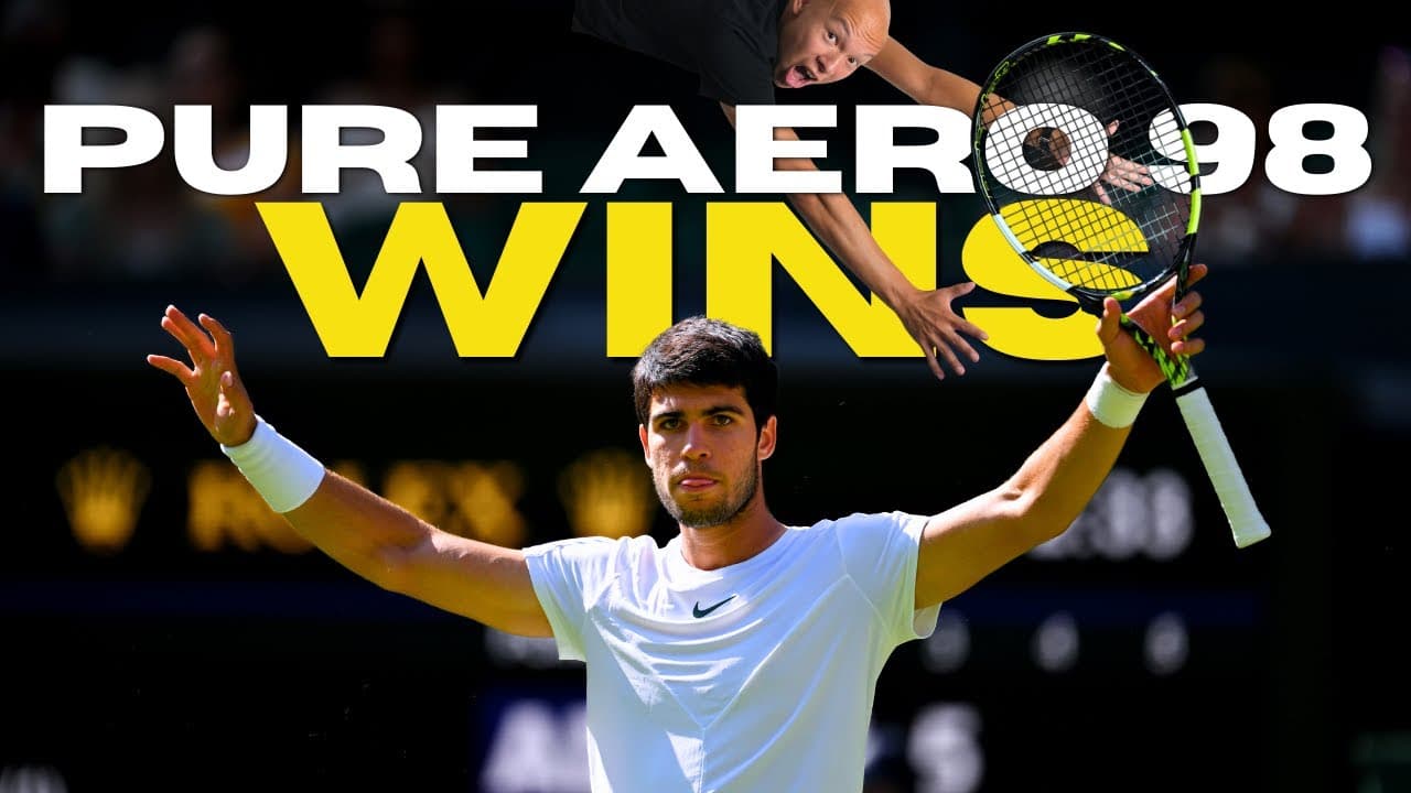 How Alcaraz Wins with a Stock Pure Aero 98