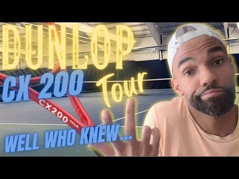This NEW Dunlop CX 200 Tour Tennis Racquet got me thinking...