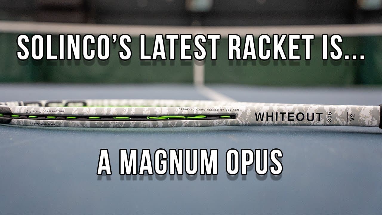 An absolute masterpiece! | Solinco Whiteout V2 16x19 Tennis Racket Review
