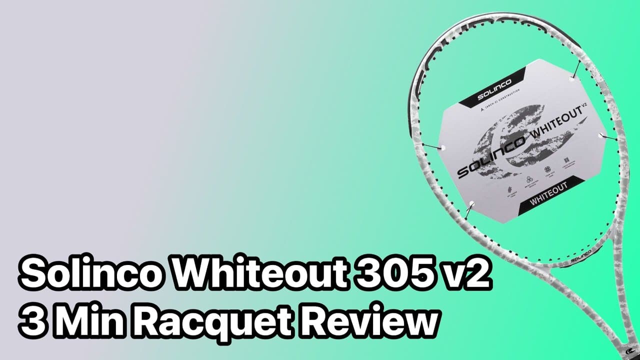 Solinco Whiteout 305 v2 - 3 Minute Racquet Review