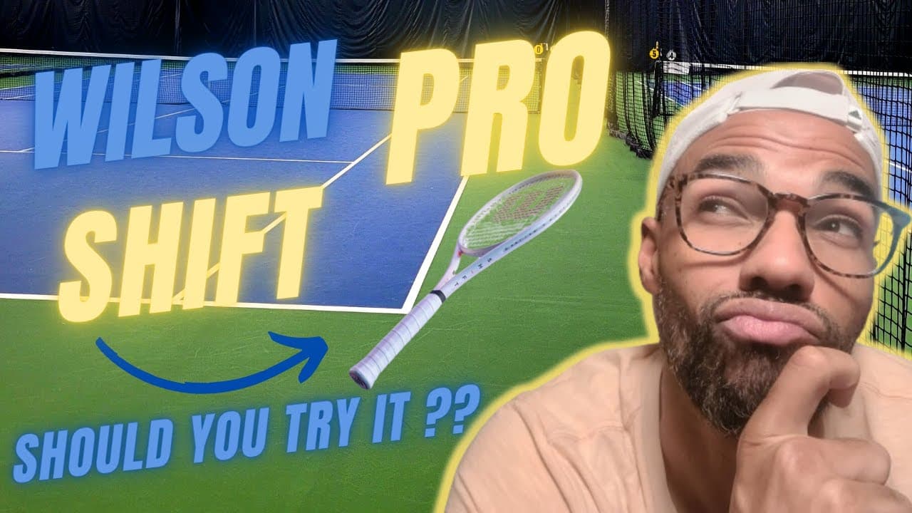 This Wilson Shift Pro 18X20 Tennis Racquet is for...