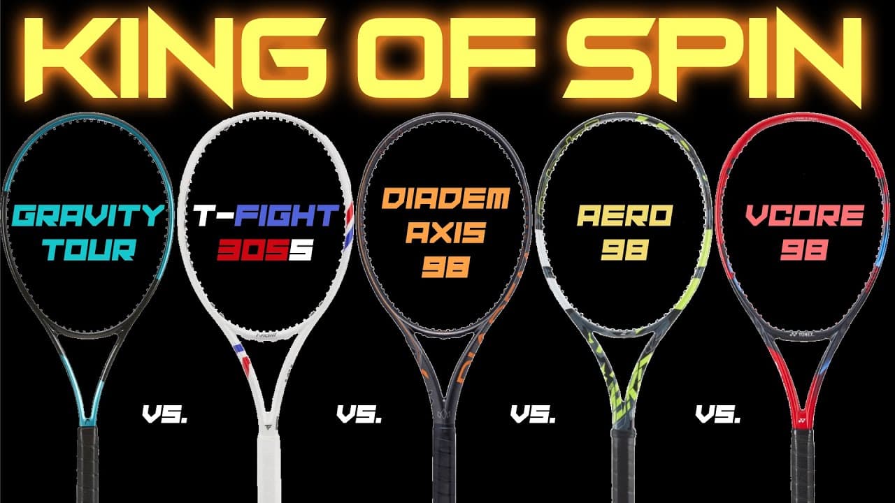 KING OF SPIN | Diadem Axis 98 vs Aero 98 vs Gravity Tour vs T-Fight 305S vs Vcore 98 Racquet Review