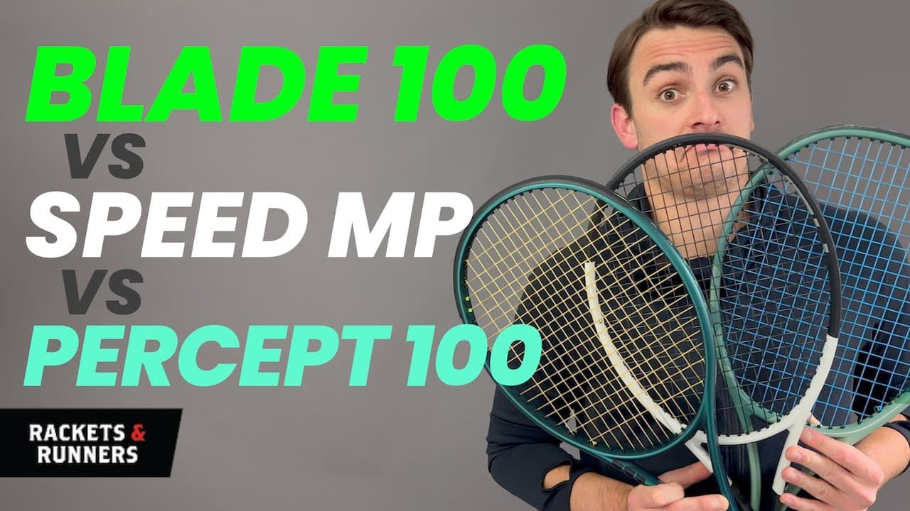 We finally got the Wilson Blade 100 V9!! Blade 100 vs. Speed MP vs. Percept 100 | Rackets & Runners